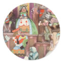 Vintage Alice in Wonderland stickers