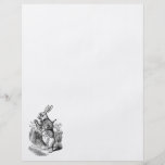 Vintage Alice in Wonderland the White Rabbit Watch Flyer Design