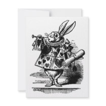 Vintage Alice in Wonderland, White Rabbit Herald