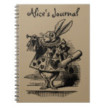 Vintage Alice in Wonderland, White Rabbit Herald Notebooks