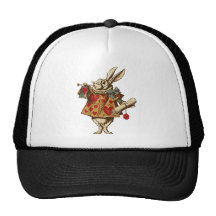 Vintage Alice White Rabbit Mesh Hat