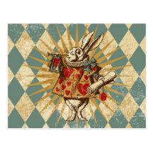 Vintage Alice White Rabbit Postcards