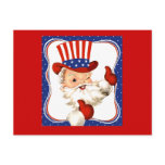 Vintage All American Santa Claus Art postcards
