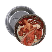Vintage Alphones Mucha  Dance Button