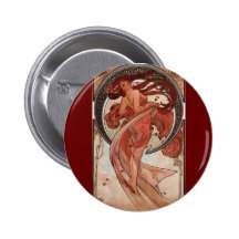 Vintage Alphones Mucha  Dance Button