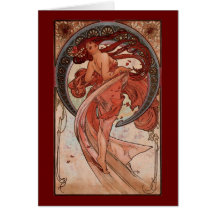 Vintage Alphones Mucha  Dance Cards