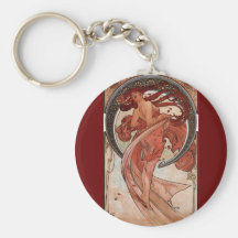 Vintage Alphones Mucha  Dance Keychain