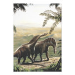 Vintage Amargasaurus Dinosaurs with Trees Custom Invitation
