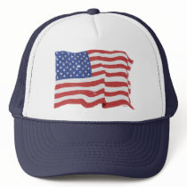 Vintage American Flag Hat