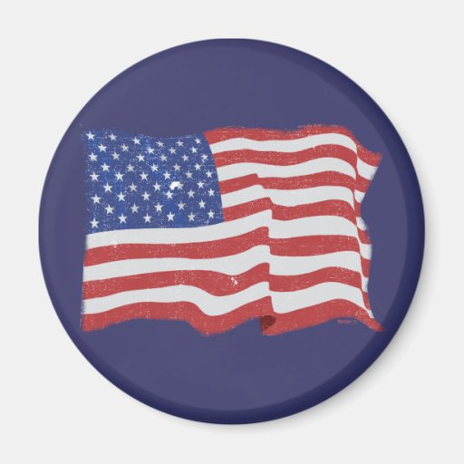 Vintage American Flag Magnet