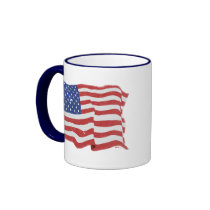Vintage American Flag Mug