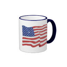 Vintage American Flag Mug