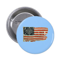 Vintage American Flag Products Buttons