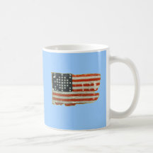 Vintage American Flag Products Coffee Mugs