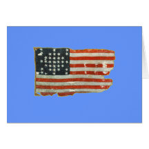 Vintage American Flag Products Greeting Card