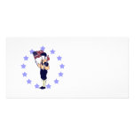 Vintage Americana July 4 Flag and Fireworks photo cards