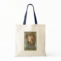Vintage Americana Patriotic Card Tote Bag