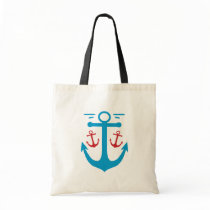 Vintage Anchor Canvas Bag