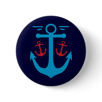 Vintage Anchor Pinback Button