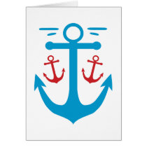 Vintage Anchor Greeting Card