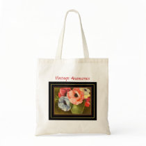 Vintage Anemones in Green Vase Bags