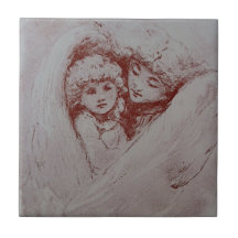 Vintage Angel Art Tiles