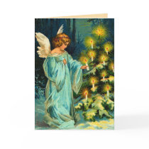 Vintage Angel Christmas Card