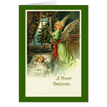 Vintage Angel Christmas Card