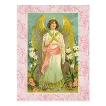 Vintage Angel Christmas Postcard
