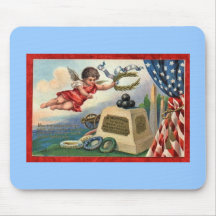 Vintage-Angel-in-Memoriam Mouse Pad