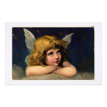 Vintage Angel painting stationery