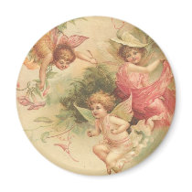 vintage angels fridge magnet
