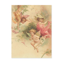 vintage angels post card