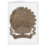 Vintage Angola Coat Of Arms Greeting Cards