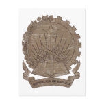 Vintage Angola Coat Of Arms Post Card