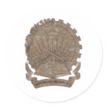 Vintage Angola Coat Of Arms Sticker