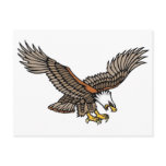 Vintage Angry Eagle Tattoo Art Post Cards