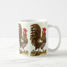 Vintage Animals, Proud Rooster, Backyard Chickens Coffee Mugs