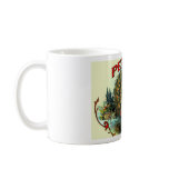 Vintage Antique Colorfull Peacock Mugs