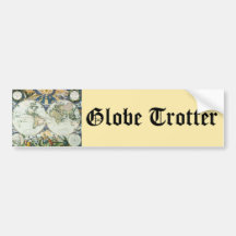 Vintage Antique Old World Map by Pieter Goos, 1666 Bumper Sticker