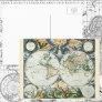 Vintage Antique Old World Map by Pieter Goos, 1666 Postcard