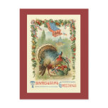 Vintage Antique Patriotic Thanksgiving Postcard