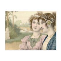 Vintage Antique Portraits & Illustrations of Women Postcards