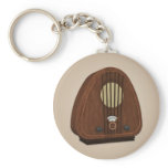 Vintage Antique Radio Keychain