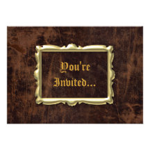 Vintage Antique Style Party Invitations