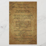 Vintage Antique Swirl Flyer or Program