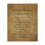 Vintage Antique Teastain Swirl Reception Map flyers