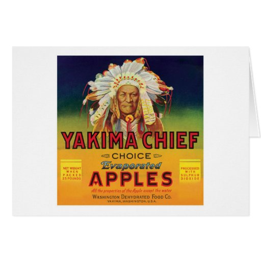 Vintage Apples Food Product Label Card