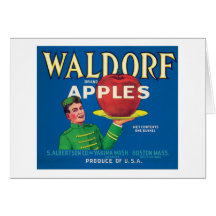 Vintage Apples Food Product Label Card