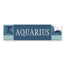 Vintage Aquarius; Signs of the Zodiac Bumper Stickers